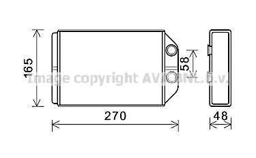 AVA QUALITY COOLING Теплообменник, отопление салона AI6393